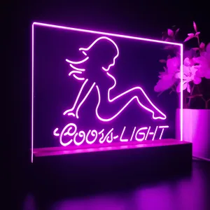 Coors Light Girl 2 LED Desk Light