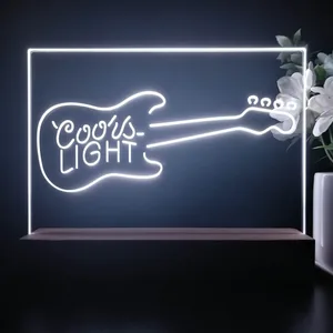 Coors Light Guitar LED Desk Light