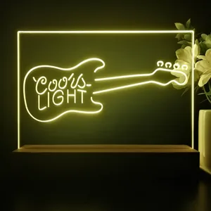 Coors Light Guitar LED Desk Light