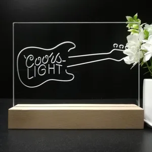 Coors Light Guitar LED Desk Light