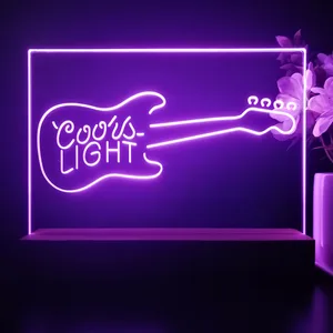 Coors Light Guitar LED Desk Light