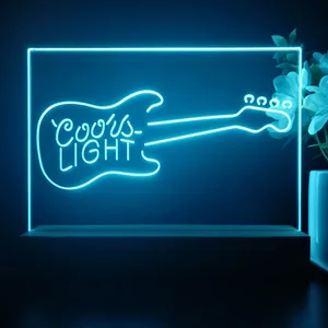 Coors Light Guitar LED Desk Light