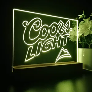 Coors Light Mountain 3 LED Desk Light