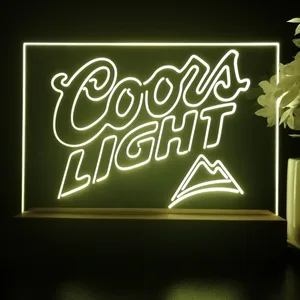 Coors Light Mountain 3 LED Desk Light