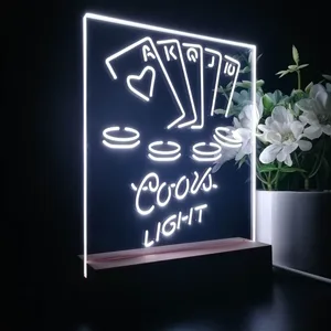 Coors Light Poker Ace Series LED Desk Light