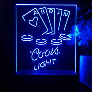 Coors Light Poker Ace Series LED Desk Light