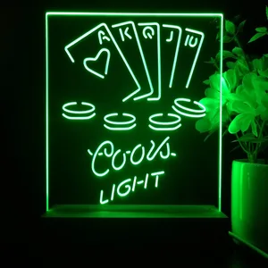 Coors Light Poker Ace Series LED Desk Light