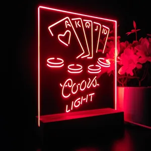 Coors Light Poker Ace Series LED Desk Light