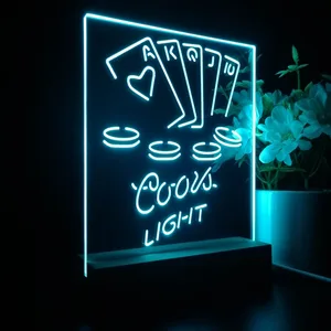Coors Light Poker Ace Series LED Desk Light