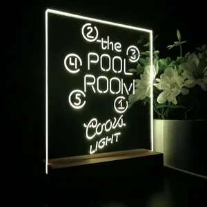 Coors Light Pool Room Billiards LED Desk Light
