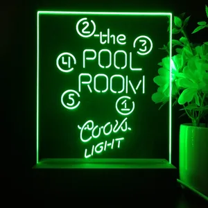 Coors Light Pool Room Billiards LED Desk Light