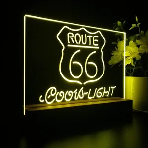 Coors Light Route 66 LED Desk Light