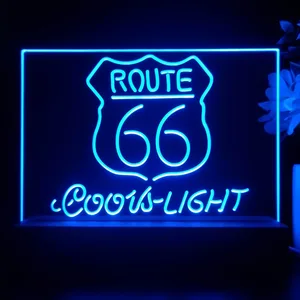 Coors Light Route 66 LED Desk Light