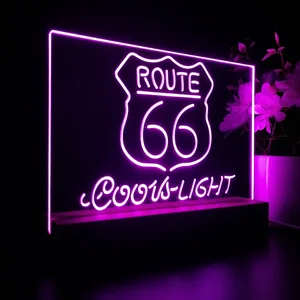 Coors Light Route 66 LED Desk Light