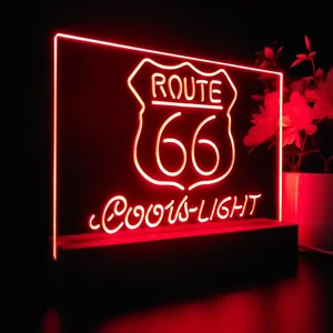 Coors Light Route 66 LED Desk Light