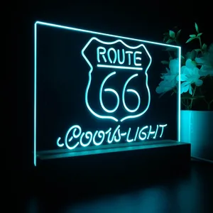 Coors Light Route 66 LED Desk Light