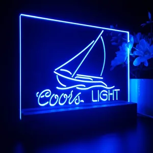 Coors Light Sailboat 2 LED Desk Light