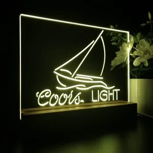Coors Light Sailboat 2 LED Desk Light