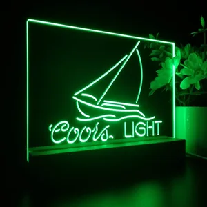 Coors Light Sailboat 2 LED Desk Light