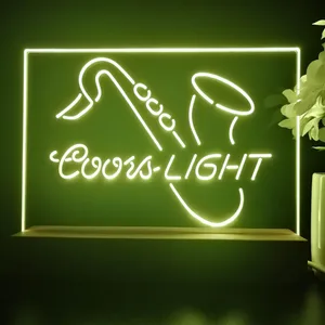 Coors Light Saxophone 2 LED Desk Light