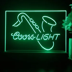 Coors Light Saxophone 2 LED Desk Light