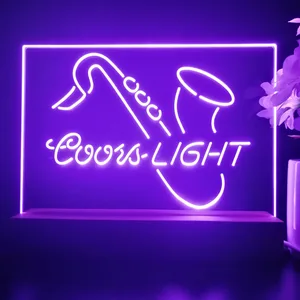 Coors Light Saxophone 2 LED Desk Light