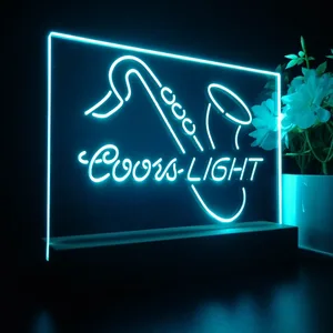 Coors Light Saxophone 2 LED Desk Light