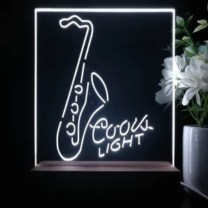 Coors Light Saxophone LED Desk Light