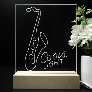 Coors Light Saxophone LED Desk Light
