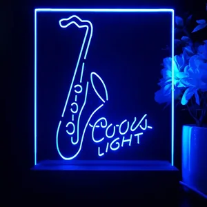 Coors Light Saxophone LED Desk Light