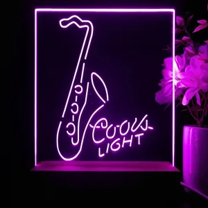 Coors Light Saxophone LED Desk Light