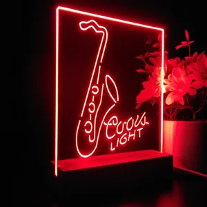 Coors Light Saxophone LED Desk Light