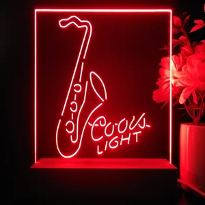 Coors Light Saxophone LED Desk Light