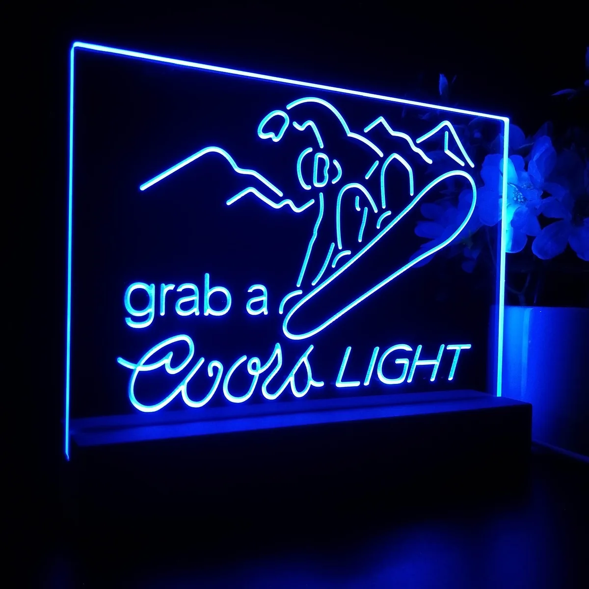 Coors Light Ski LED Desk Light