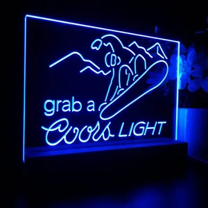 Coors Light Ski LED Desk Light