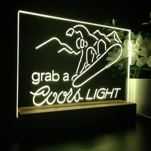 Coors Light Ski LED Desk Light