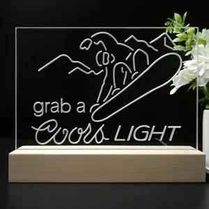 Coors Light Ski LED Desk Light
