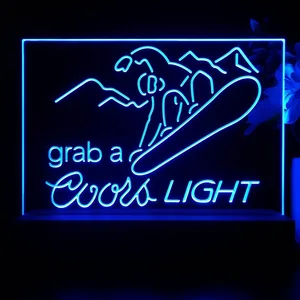 Coors Light Ski LED Desk Light