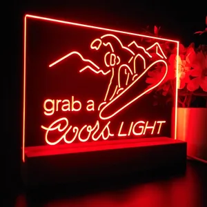 Coors Light Ski LED Desk Light