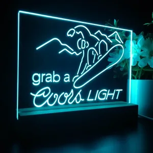 Coors Light Ski LED Desk Light