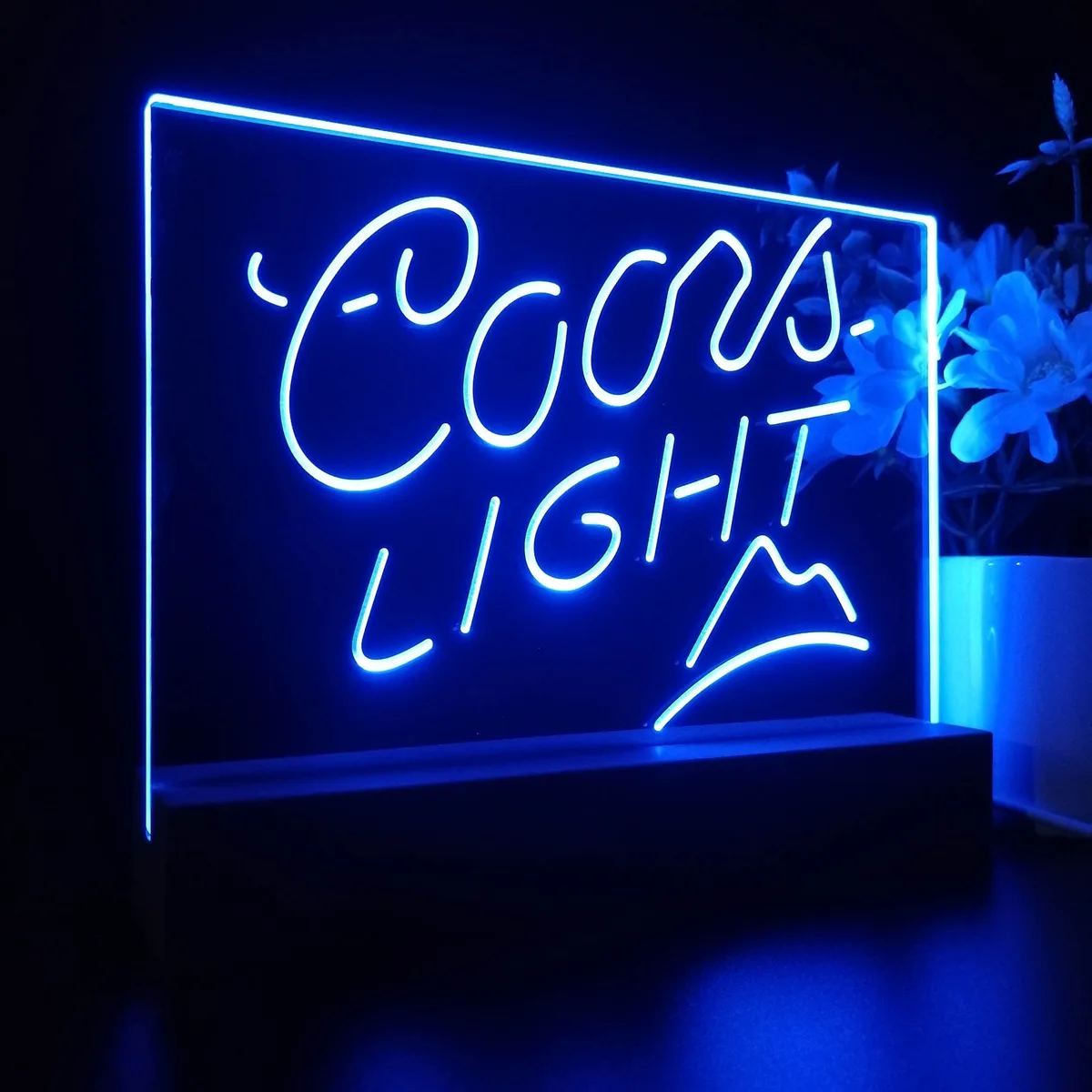 Coors Light Small Mountain LED Desk Light