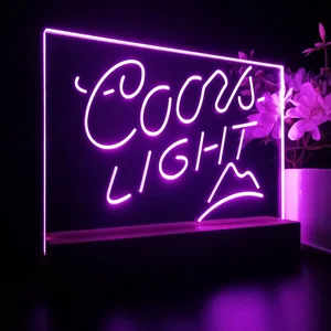 Coors Light Small Mountain LED Desk Light