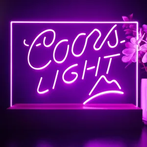 Coors Light Small Mountain LED Desk Light