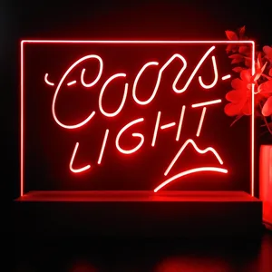 Coors Light Small Mountain LED Desk Light