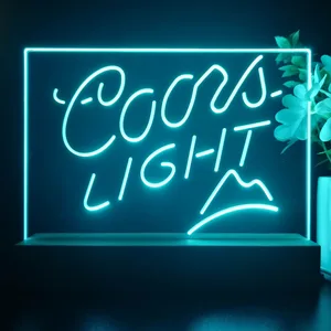 Coors Light Small Mountain LED Desk Light