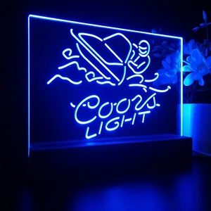 Coors Light Snowmobile LED Desk Light
