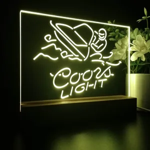 Coors Light Snowmobile LED Desk Light