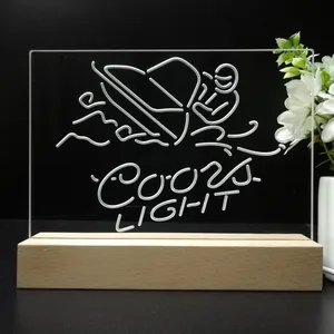 Coors Light Snowmobile LED Desk Light