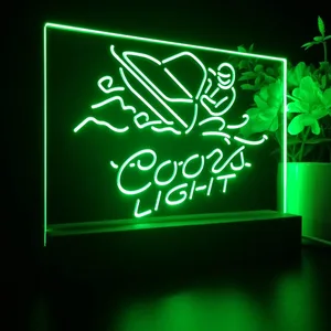 Coors Light Snowmobile LED Desk Light