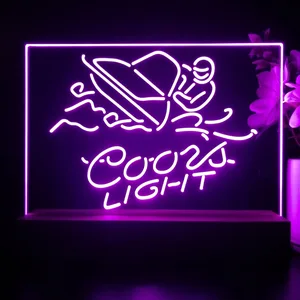 Coors Light Snowmobile LED Desk Light
